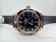 Clone Omega Seamaster Automatic Rose Gold Rubber Strap Watch (6)_th.jpg